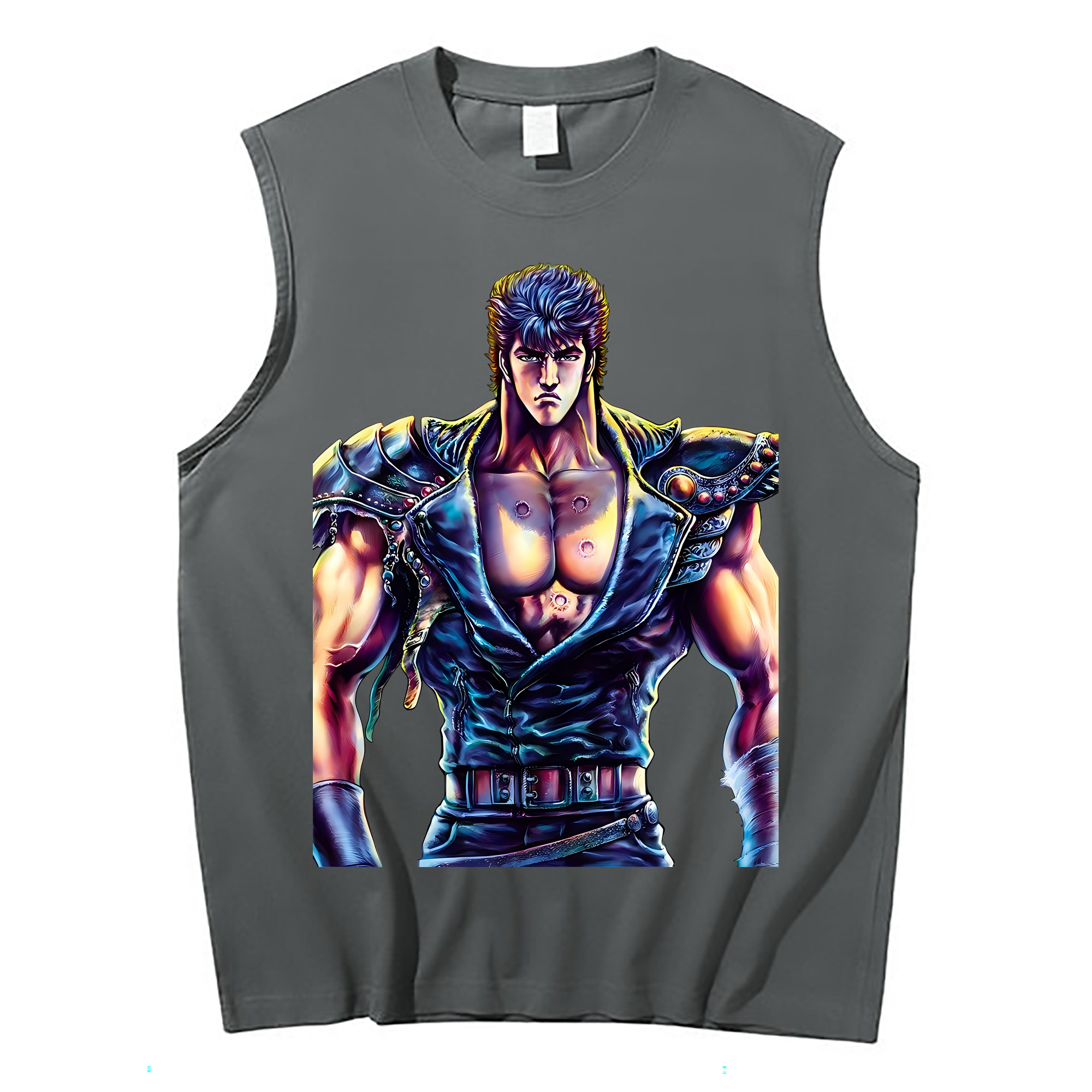 （画像用） 北斗の拳 Fist of the North Star コットン100％タンクトップ（フロントプリント）